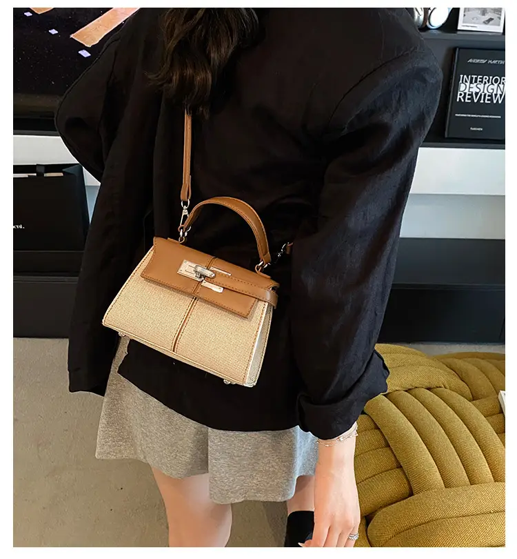 2025 New Kelly Bag High-End Fashion Brown Leather Crossbody — feature 1