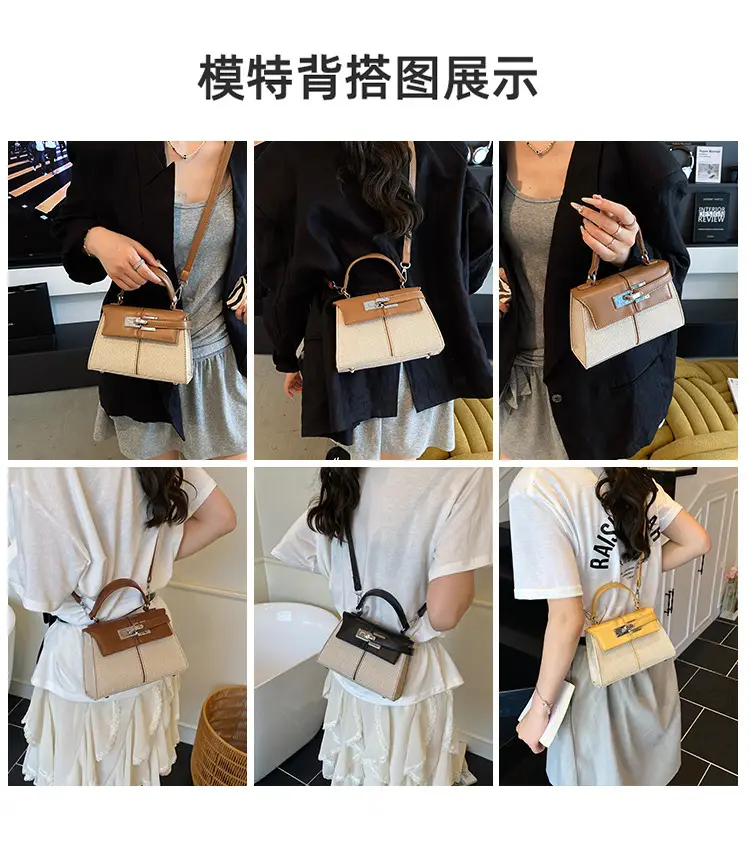 2025 New Kelly Bag High-End Fashion Brown Leather Crossbody — feature 3