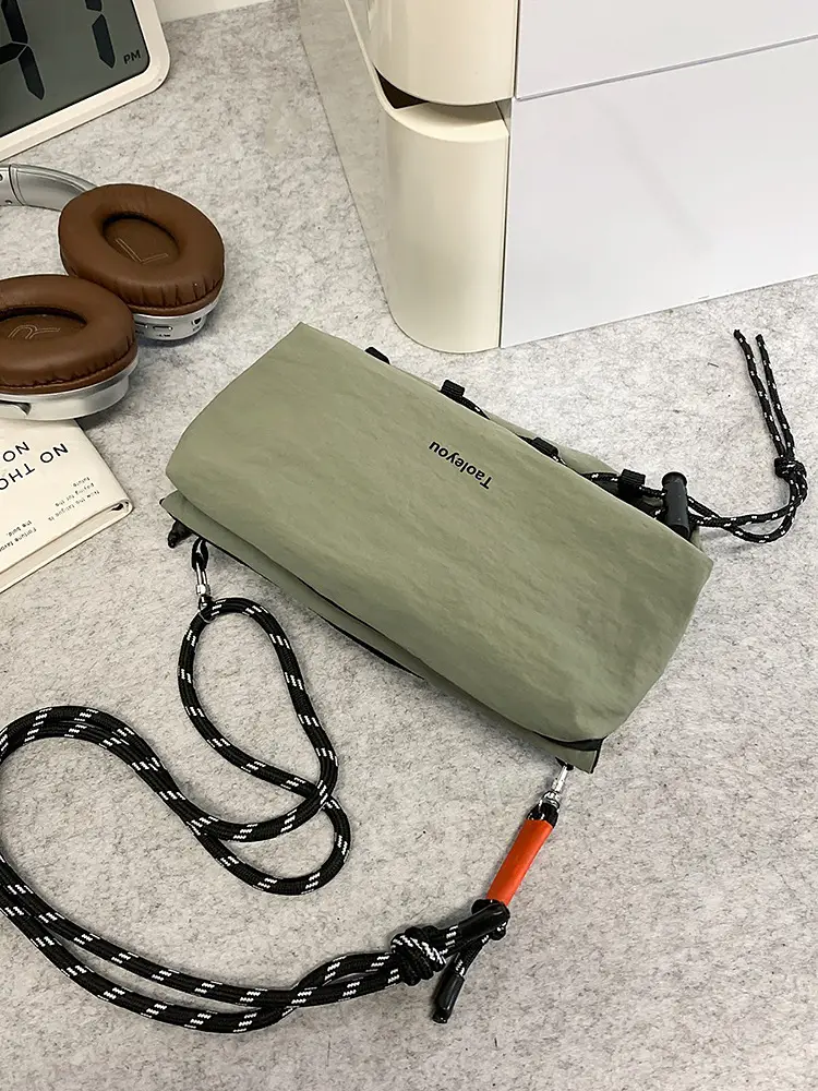 Tan Crossbody Bag for Men Women Mobile Phone Bag - Image 5