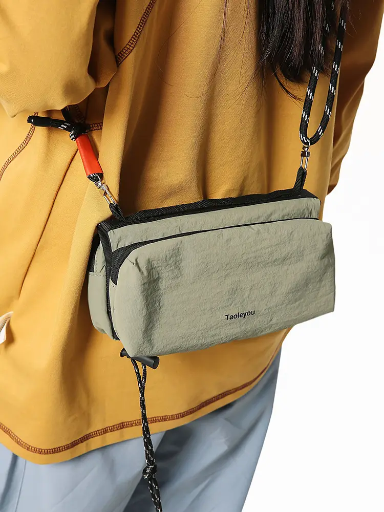 Tan Crossbody Bag for Men Women Mobile Phone Bag - Image 7