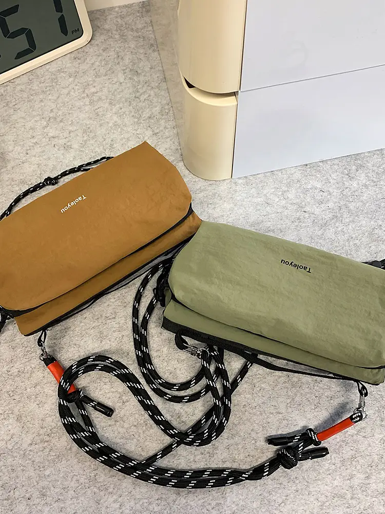 Tan Crossbody Bag for Men Women Mobile Phone Bag - Image 8