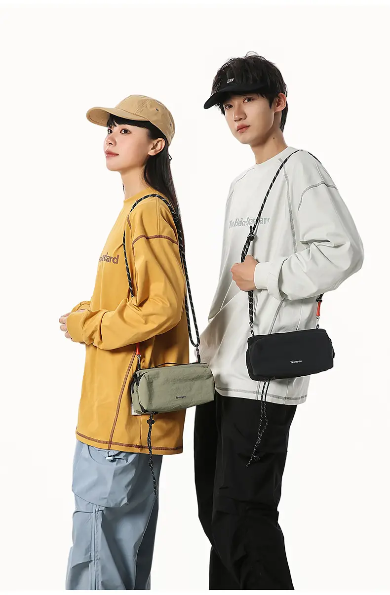 Tan Crossbody Bag for Men Women Mobile Phone Bag — feature 13