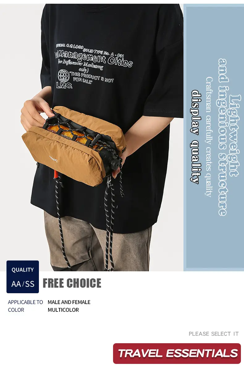 Tan Crossbody Bag for Men Women Mobile Phone Bag — feature 2