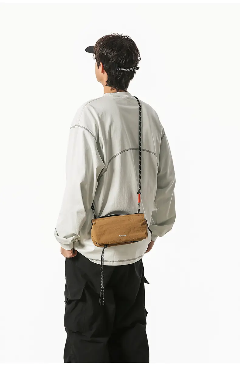 Tan Crossbody Bag for Men Women Mobile Phone Bag — feature 30