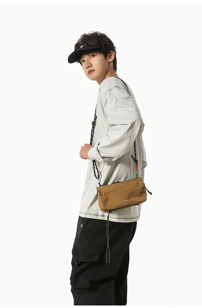 Tan Crossbody Bag for Men Women Mobile Phone Bag — feature 31