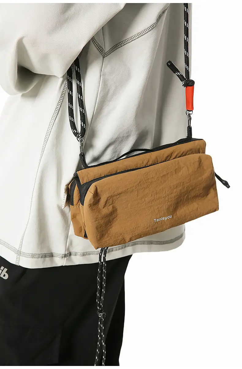 Tan Crossbody Bag for Men Women Mobile Phone Bag — feature 32
