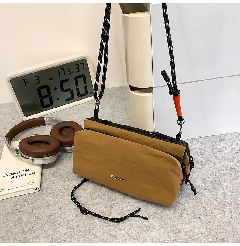 Tan Crossbody Bag for Men Women Mobile Phone Bag — feature 43