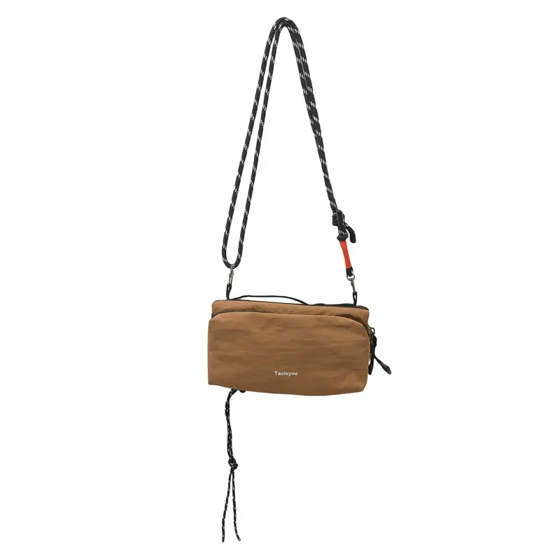 Tan Crossbody Bag for Men Women Mobile Phone Bag - Image 3