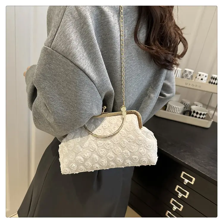 French Style Purple Lace Shoulder Bag for Women — feature 23