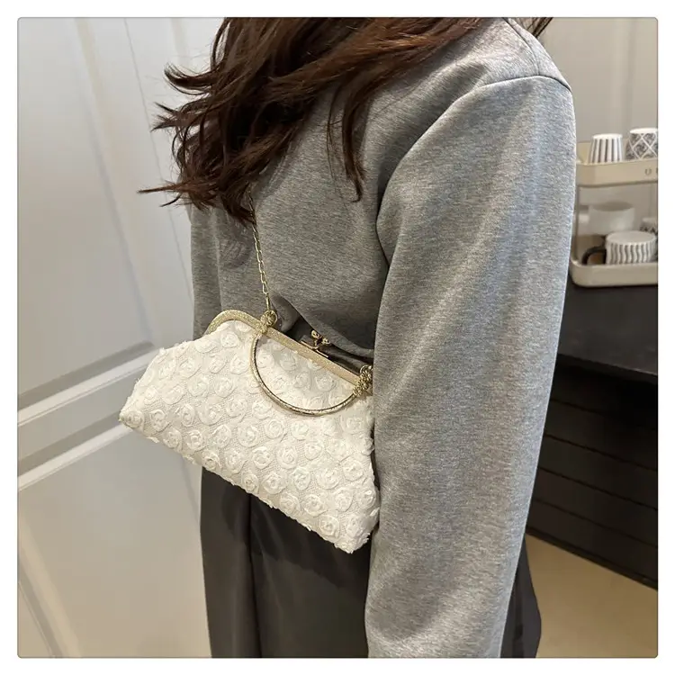 French Style Purple Lace Shoulder Bag for Women — feature 29