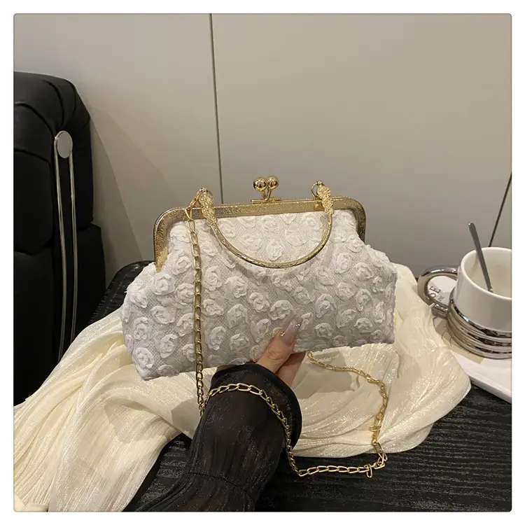French Style Purple Lace Shoulder Bag for Women — feature 37