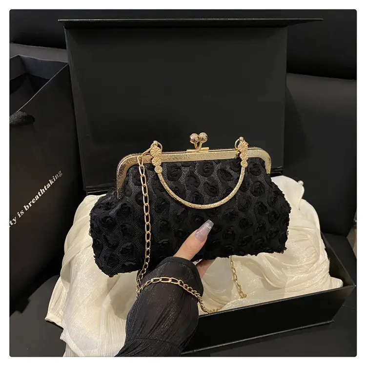 French Style Purple Lace Shoulder Bag for Women — feature 43