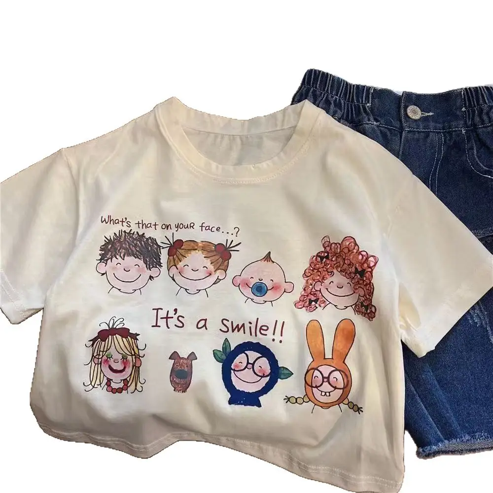 Children Cotton T-Shirts Set Summer Wear