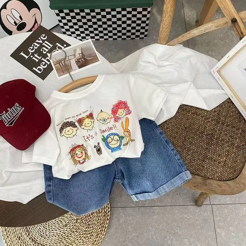 Children Cotton T-Shirts Set Summer Wear — feature 2