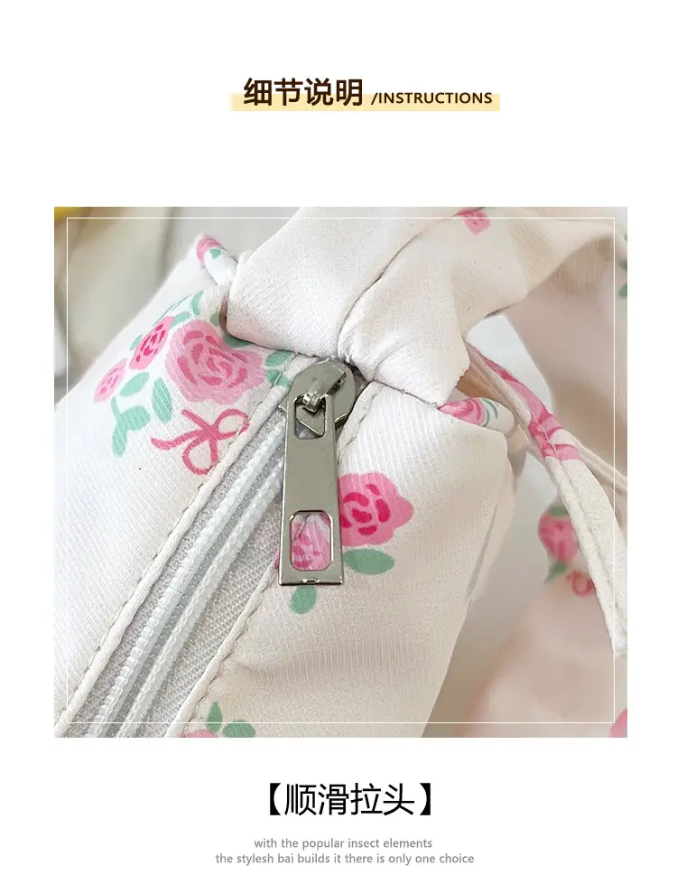 Black Floral Shoulder Bag for Women High-Looking Design — feature 7