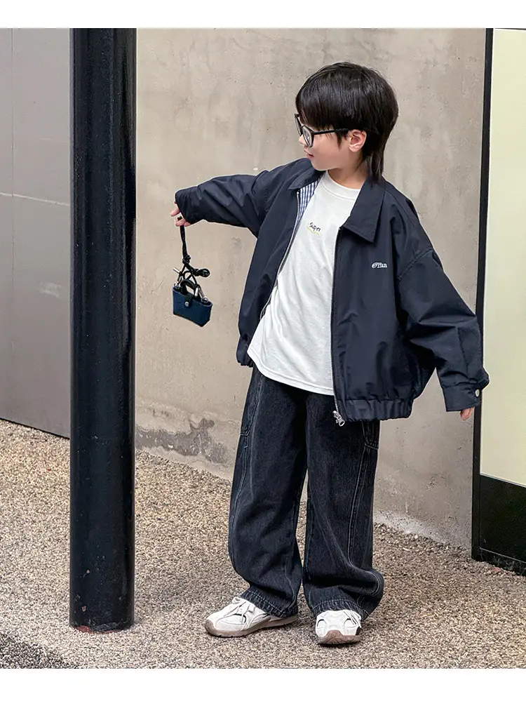Kids Long Sleeve T-Shirt Grey 2026 Spring — feature 32