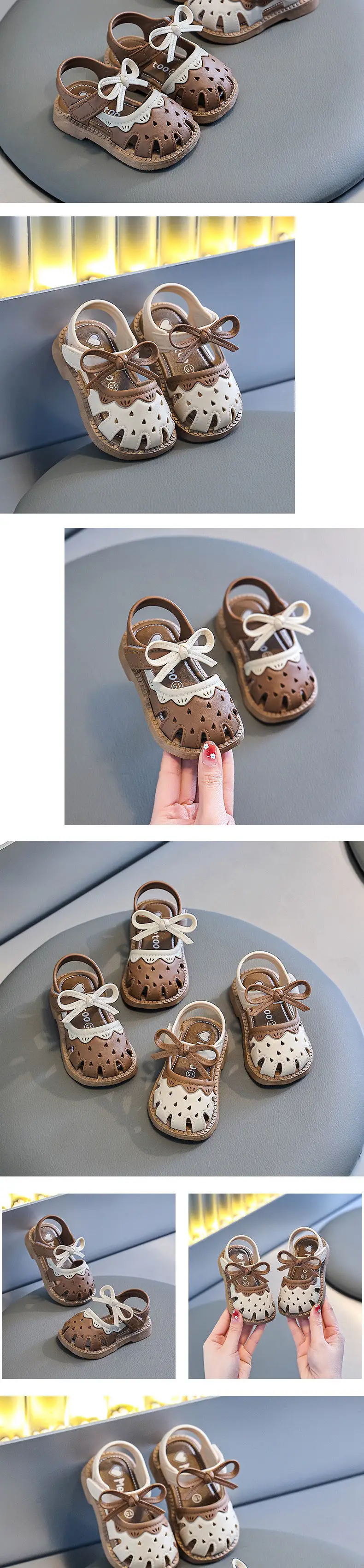 Baby Sandals Girls Princess Step Shoes Non-Slip Soft Sole Learning Summer New Baby Shoes Baotou Children — feature 5