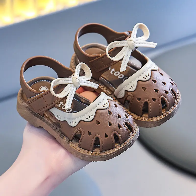 Baby Sandals Girls Princess Step Shoes Non-Slip Soft Sole Learning Summer New Baby Shoes Baotou Children - Image 2