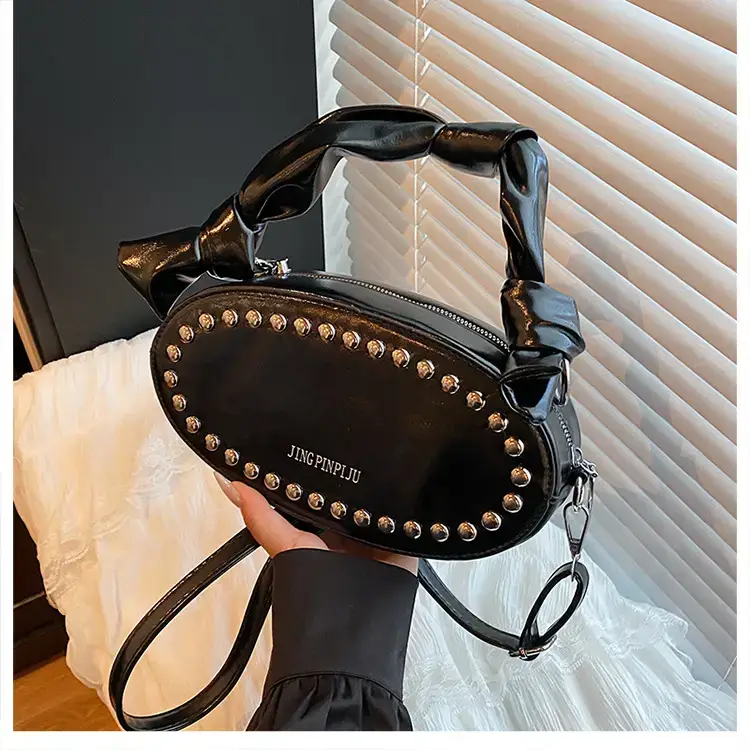 Red Rivets Crossbody Bag for Women — feature 11