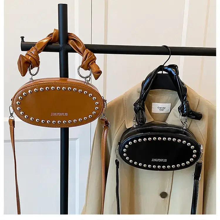 Red Rivets Crossbody Bag for Women — feature 12