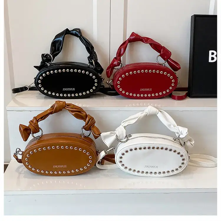 Red Rivets Crossbody Bag for Women — feature 15