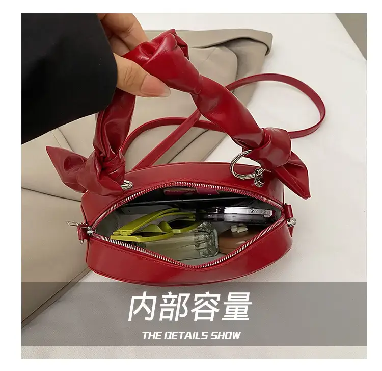 Red Rivets Crossbody Bag for Women — feature 3