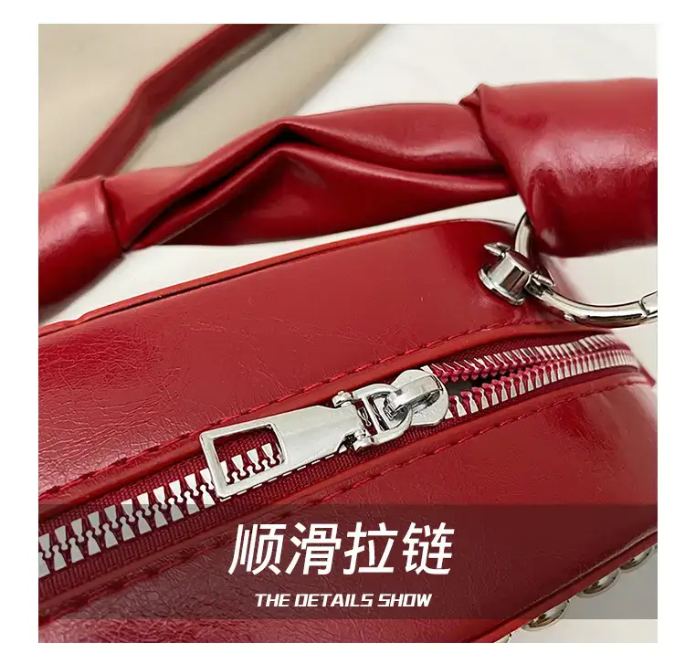 Red Rivets Crossbody Bag for Women — feature 5