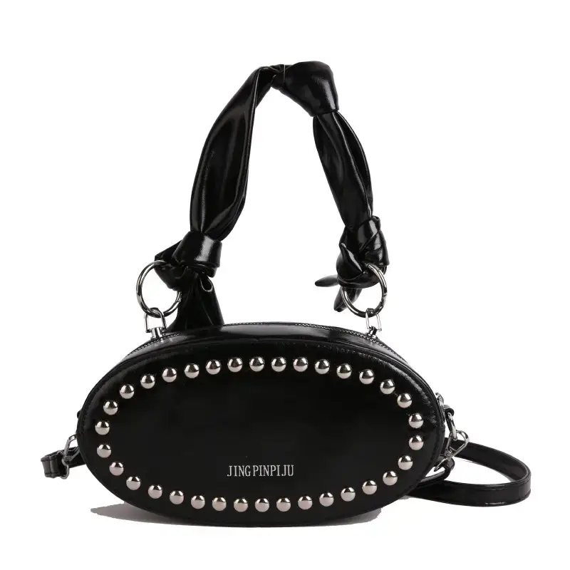 Red Rivets Crossbody Bag for Women - Image 2
