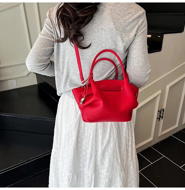 Red Crossbody Bag for Women 2025 Summer Large Capacity — feature 22