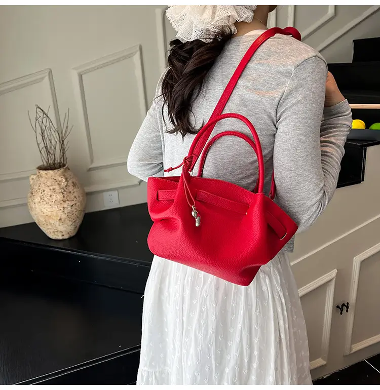 Red Crossbody Bag for Women 2025 Summer Large Capacity — feature 23