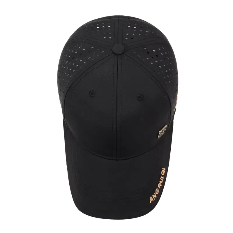 Men's Black Mesh Baseball Cap ANGRUIO - Image 8
