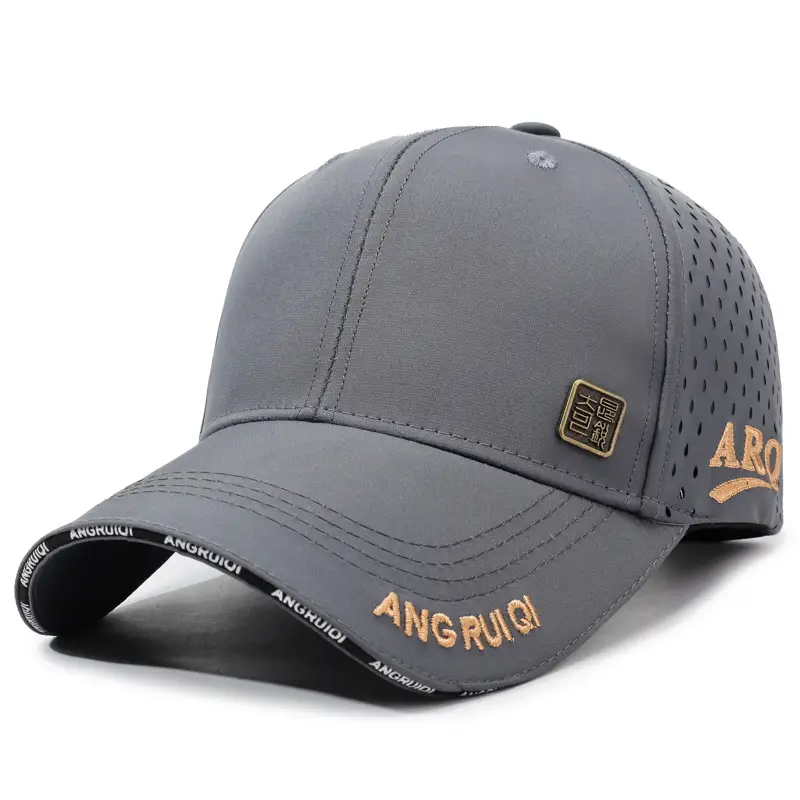 Men's Black Mesh Baseball Cap ANGRUIO - Image 6