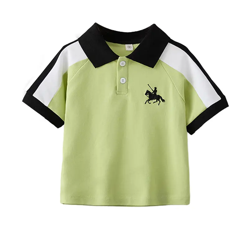Boys Polo Shirt Navy Blue 2025 Summer Kids - Image 5