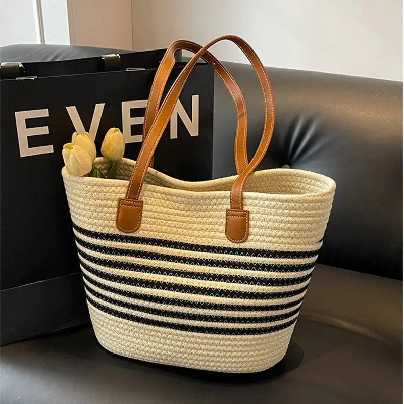 Women Straw Handbag 2026 New Design 1 Pc - Image 3