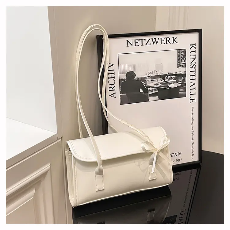 Pink French Style Shoulder Bag for Women 2025 - Image 5