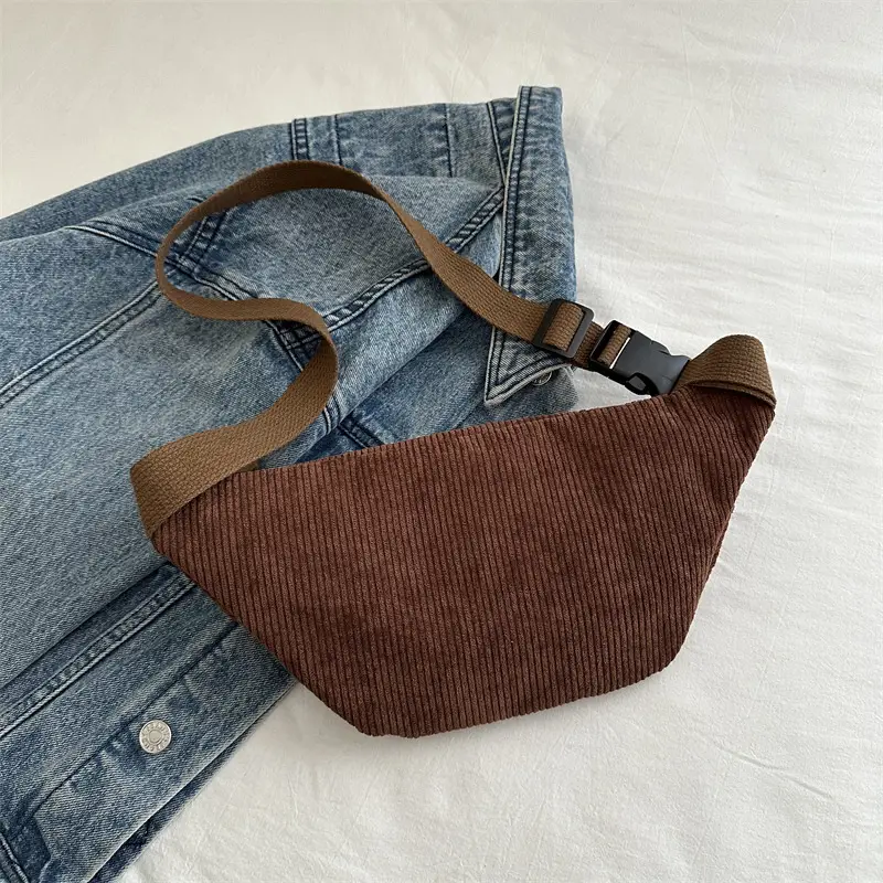 Corduroy Chest Bag for Women Commuter Shoulder 2025 - Image 8