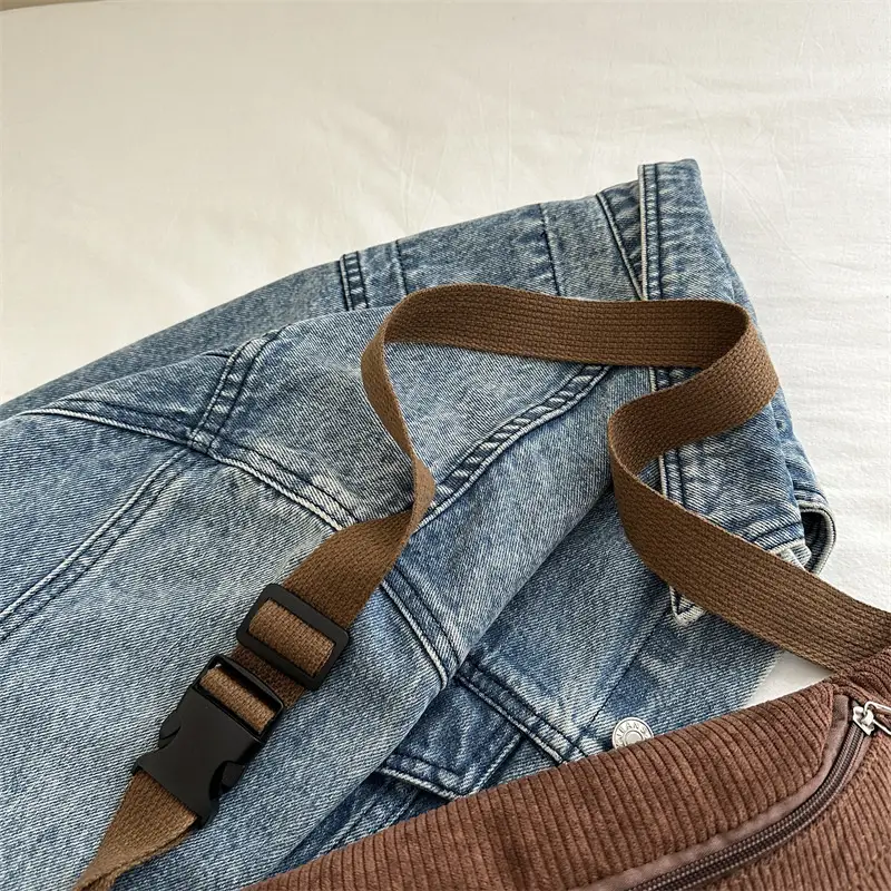 Corduroy Chest Bag for Women Commuter Shoulder 2025 - Image 9