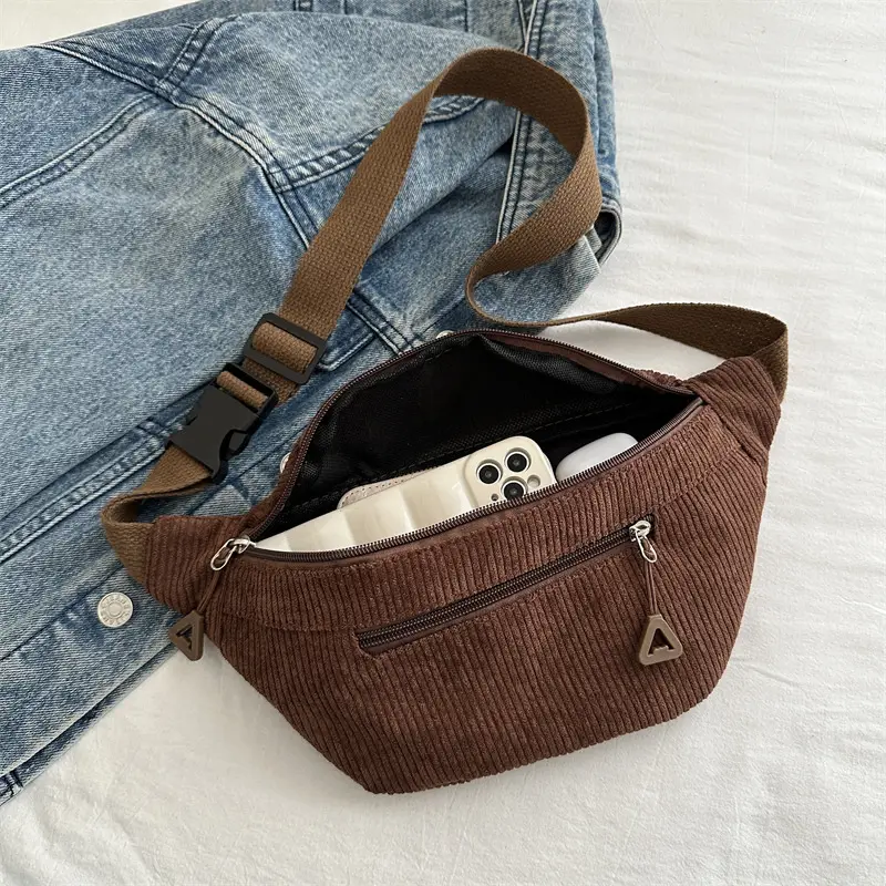 Corduroy Chest Bag for Women Commuter Shoulder 2025 - Image 10