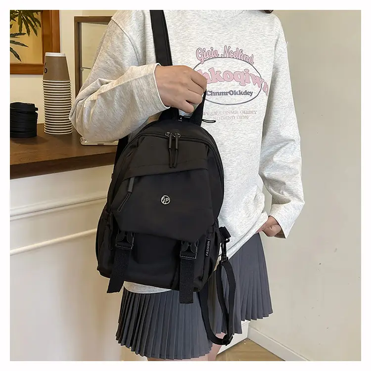 Yellow Multifunctional Shoulder Backpack for Girls - Image 7