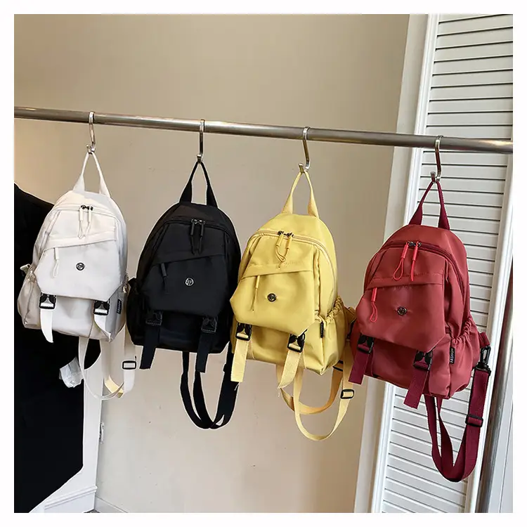 Yellow Multifunctional Shoulder Backpack for Girls - Image 8