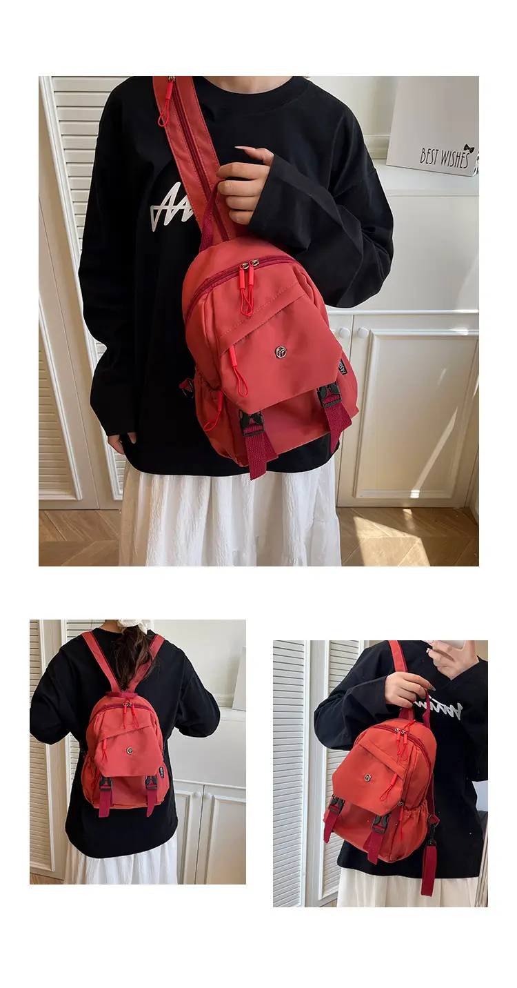 Yellow Multifunctional Shoulder Backpack for Girls — feature 11