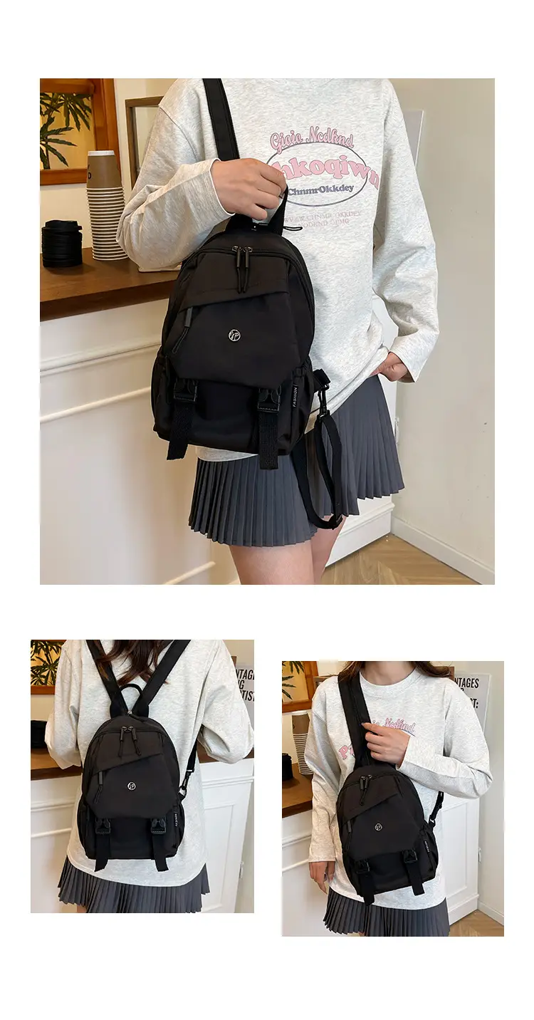 Yellow Multifunctional Shoulder Backpack for Girls — feature 13