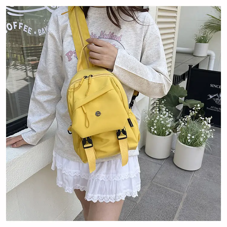 Yellow Multifunctional Shoulder Backpack for Girls — feature 23