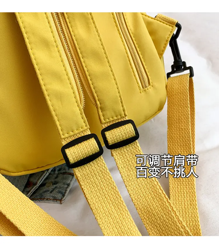 Yellow Multifunctional Shoulder Backpack for Girls — feature 6