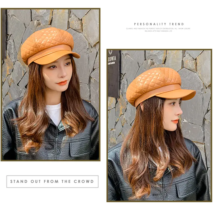 Navy Star Cap Women Autumn Casual Flat Cap — feature 30