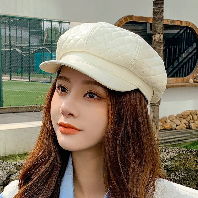 Navy Star Cap Women Autumn Casual Flat Cap - Image 11