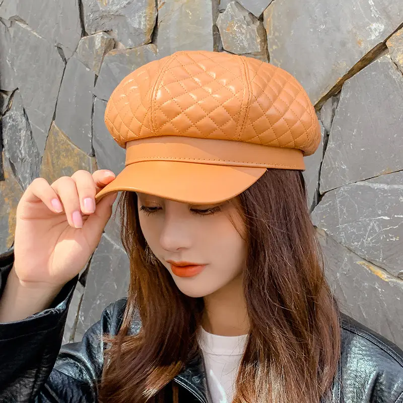 Navy Star Cap Women Autumn Casual Flat Cap - Image 13