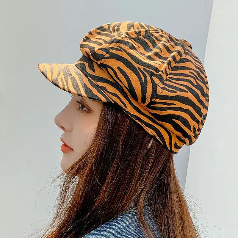Navy Star Cap Women Autumn Casual Flat Cap - Image 9