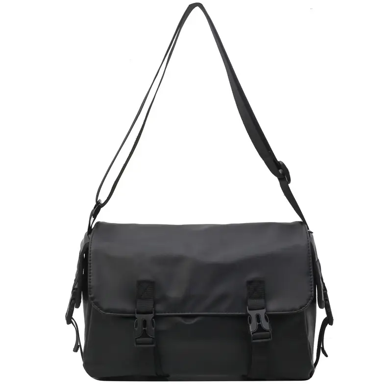 2025 Large Capacity Casual Shoulder Bag Black Japanese Trendy - Image 5