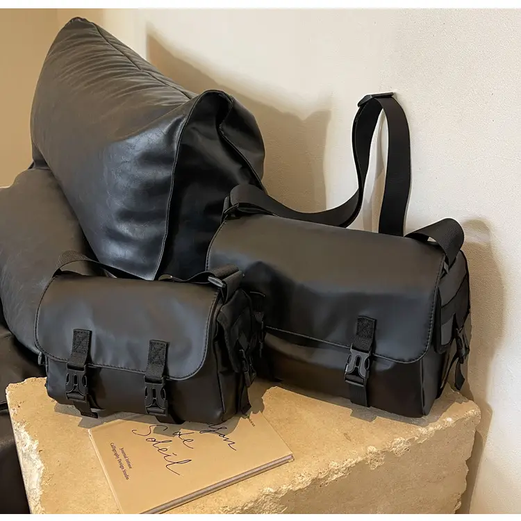 2025 Large Capacity Casual Shoulder Bag Black Japanese Trendy — feature 18